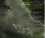 mappa con indicazioni stradali e rotatorie dettagliate